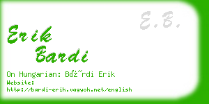 erik bardi business card